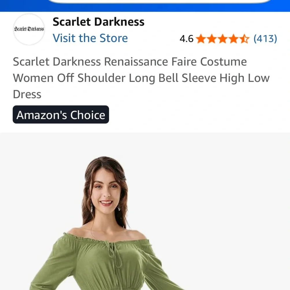 Scarlet Darkness Renaissance Faire Costume - Picture 5 of 13